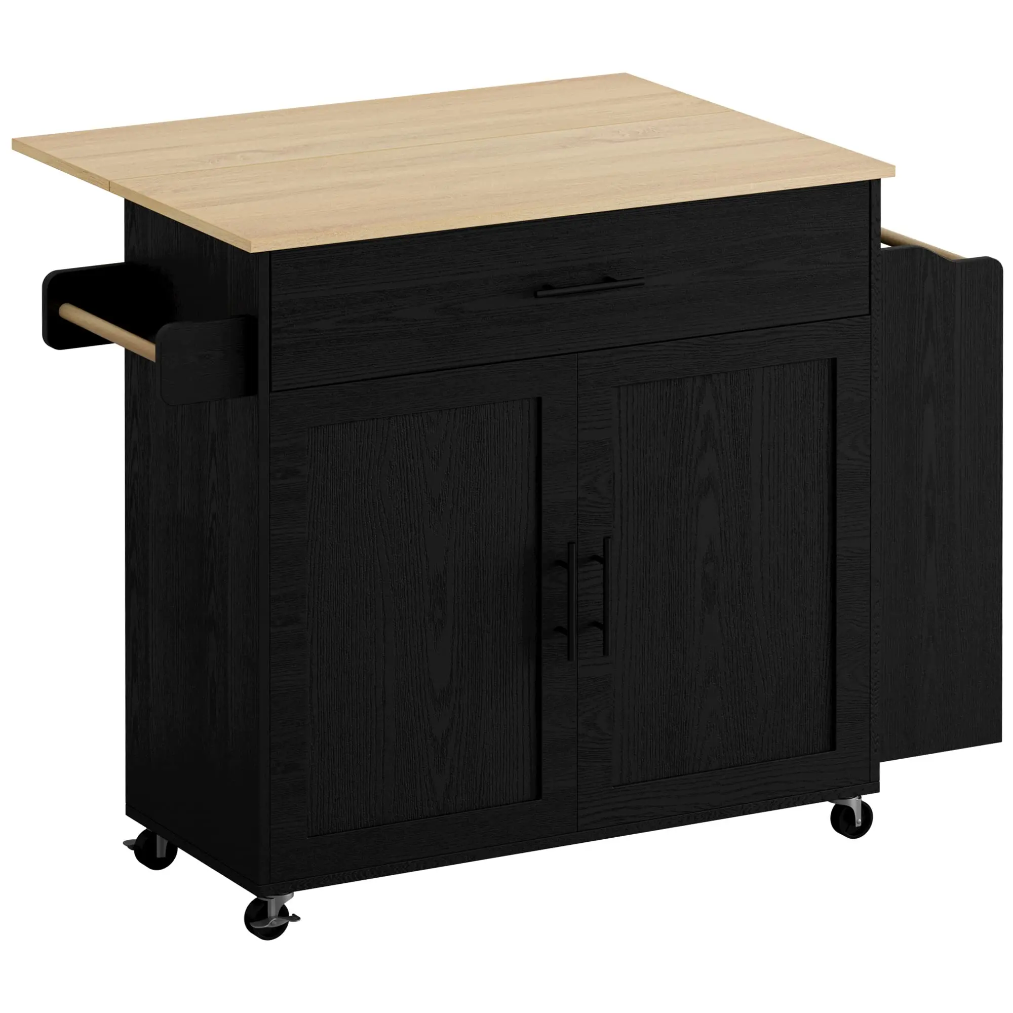Kitchen Island with Storage Rolling Kitchen Island on Wheels with Drop Leaf Kitchen Cart Island Table