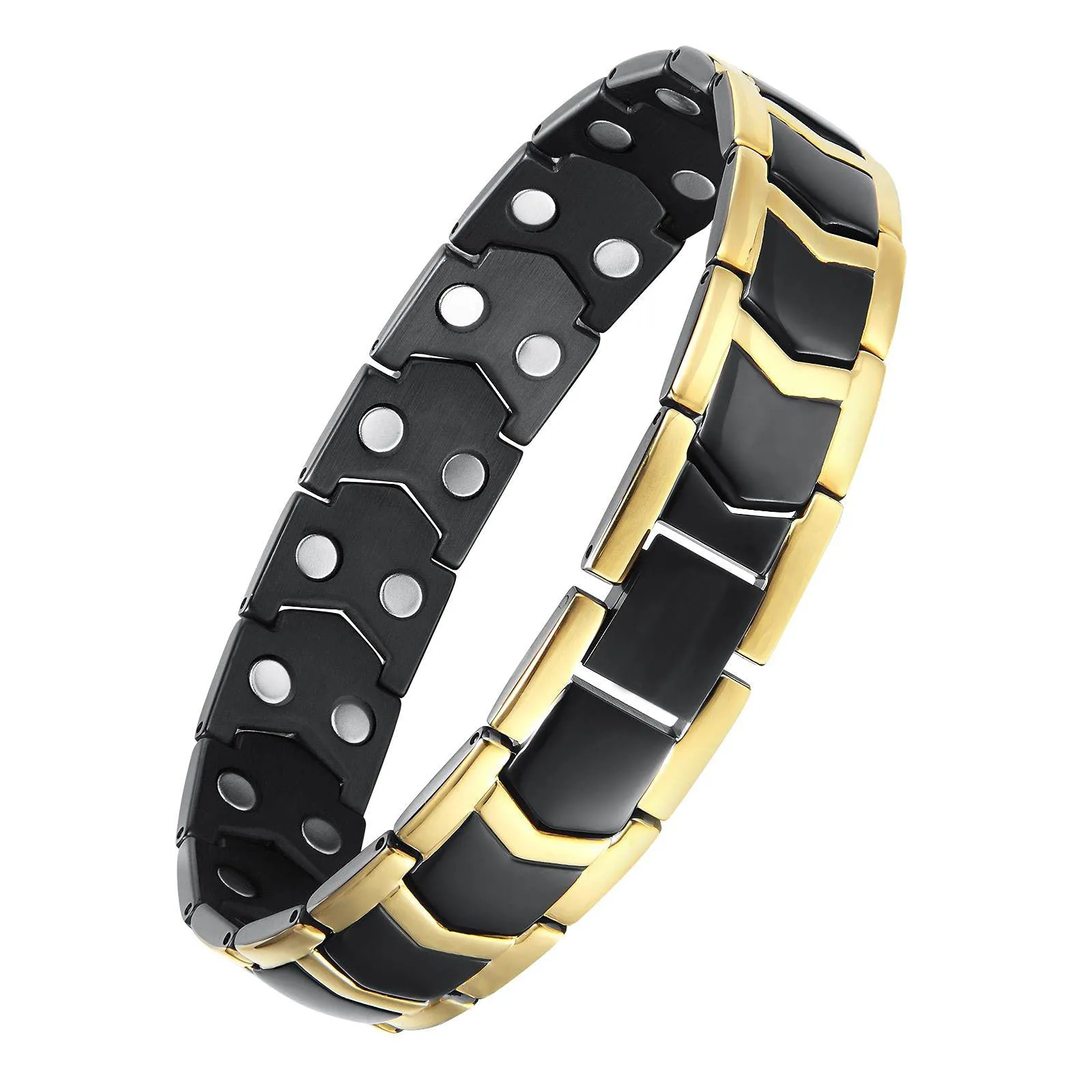 factory price fashion high quality energy magnetic bracelet health stainless steel magnetic bracelet sports support custom