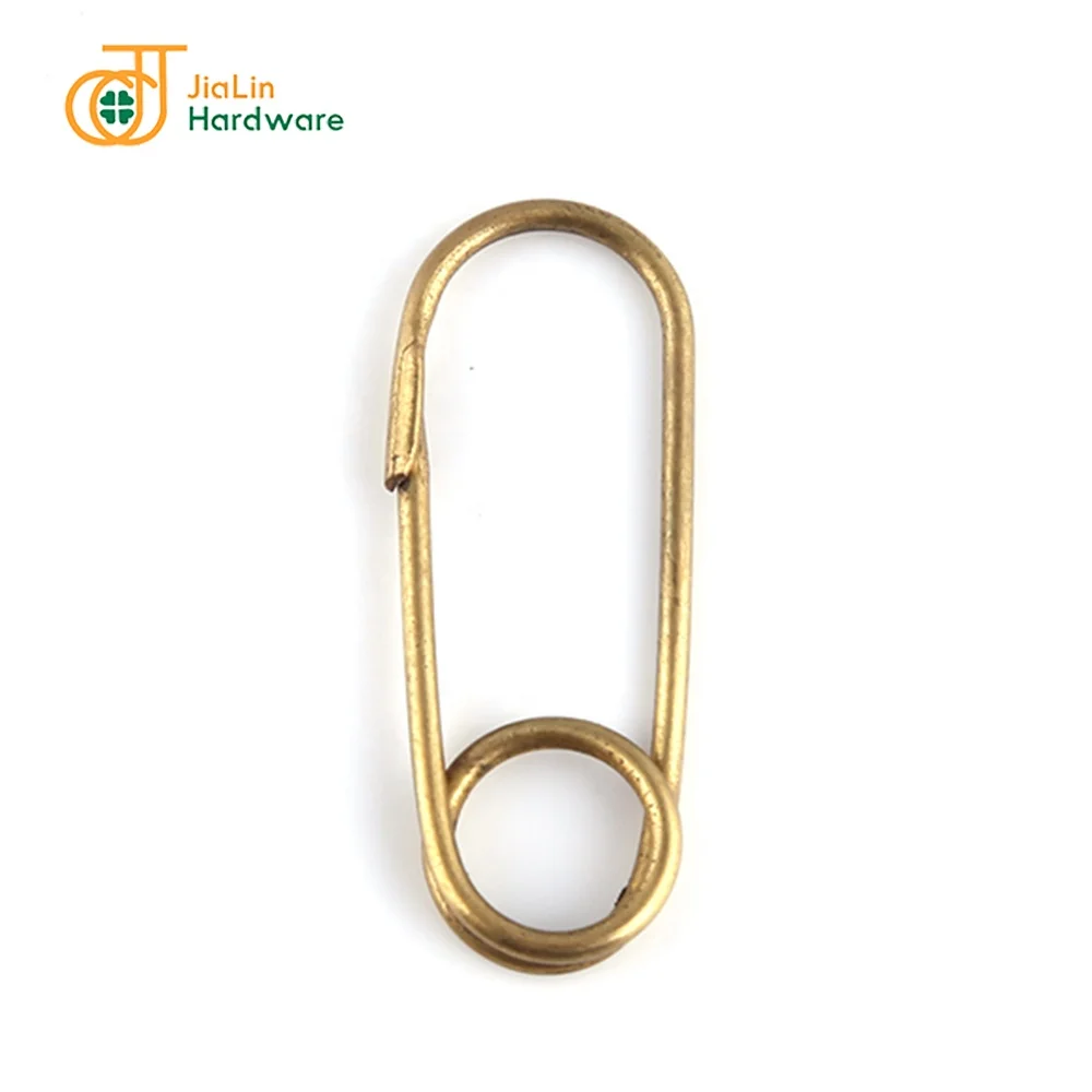 Promotion high class clothes 36mm quare wire metal Brass garment hang tag clip