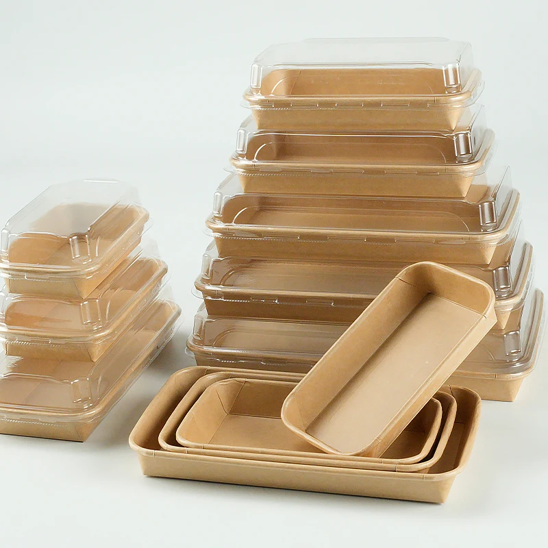 Chinese manufacturers direct selling food-grade Kraft paper plate Sold abroad Material thickening Water and oil proof