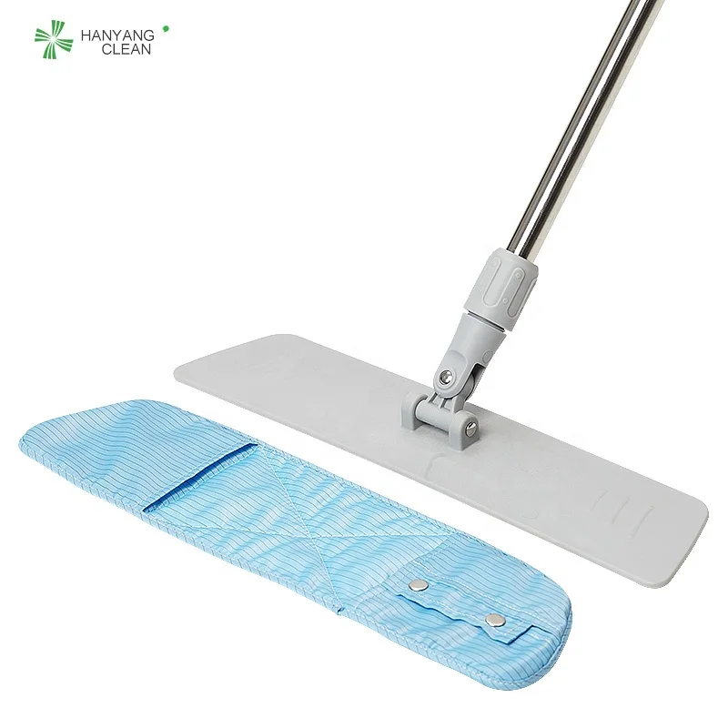 Cleanroom autoclave sterile esd antistatic mop +2pcs mop cloth