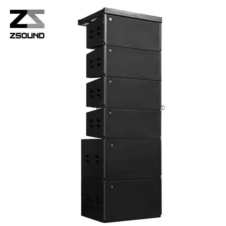 ZSOUND профессиональный аудио двойной 15 дюймов 3way мощности открытый линейного массива