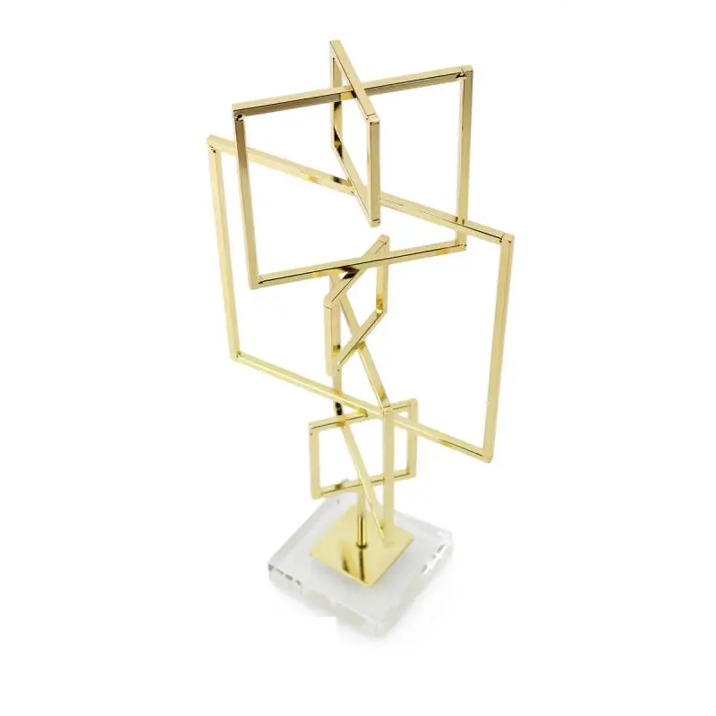 Golden Ginkgo Leaf Ornaments Nordic Wrought Iron Turtle Back Leaf Home Decor Metal Crafts Marble Base Plant Ornament Figurines