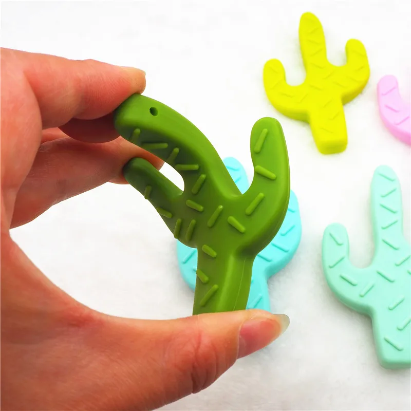 Factory Wholesale BPA Free Cactus Chill Teething Toy Silicone Baby Dummy Pacifier Teether Soft Toy