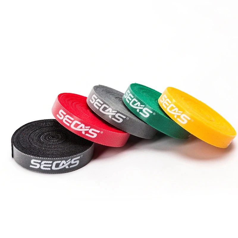 Reusable Hook and Loop Cable Tie Roll Fastening Wraps Self-Gripping Straps Cords Ties Wire Organizer Tidy Roll Tape