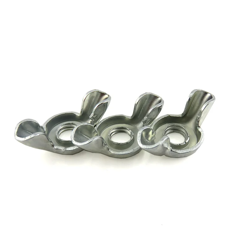 China supplier M6 Metal Zinc Plated Stamped Butterfly Wing Nut