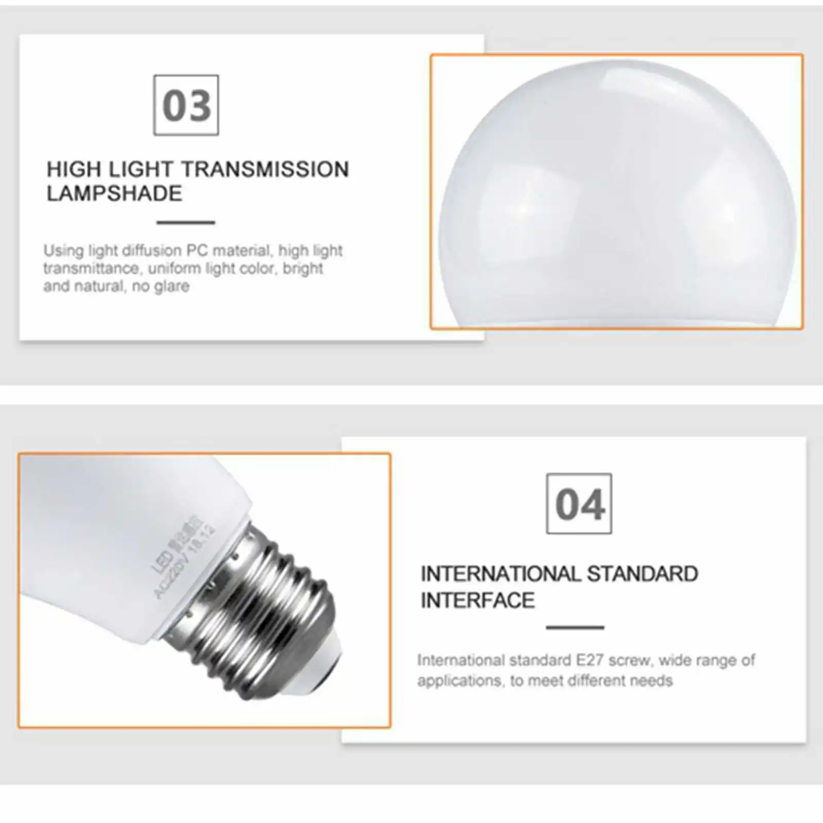 5w 7w 9w 12w 18w 220v E27 B22 Led Bulbs Motion Sensor Led Radar Night Light Smart Bulb Motion Sensor Bulb Led Light