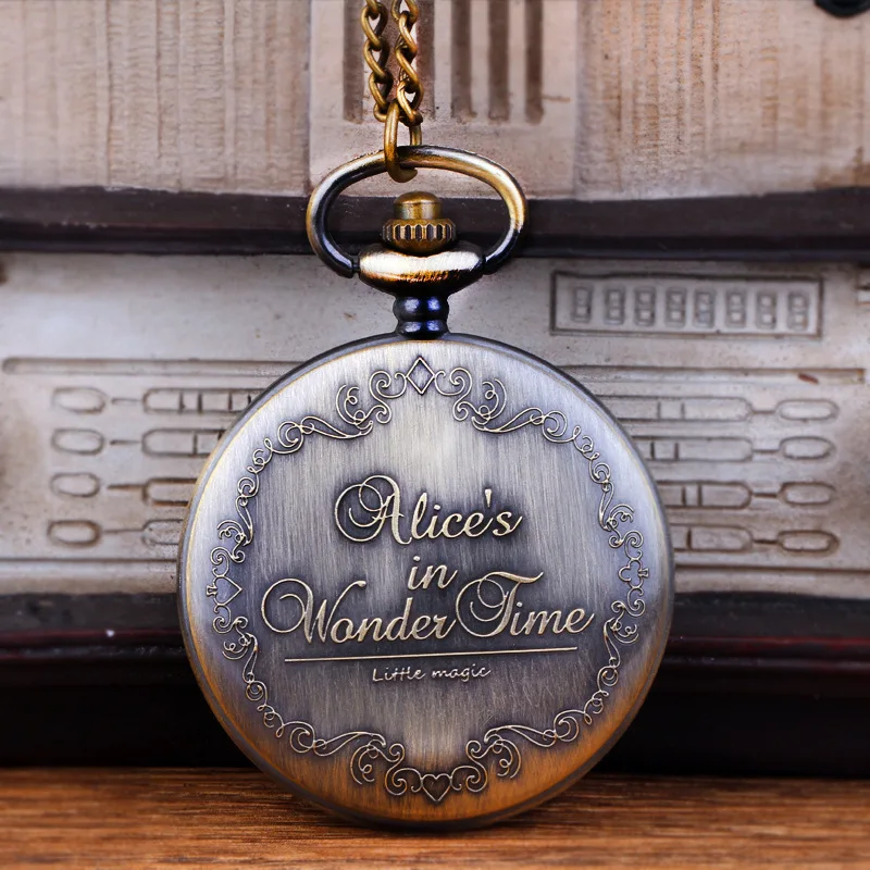 Large Hollow Quartz Pocket Watch Fine Chain Hollow Woman Hat Poker Card Pocket Watch Roman Pocket Watch