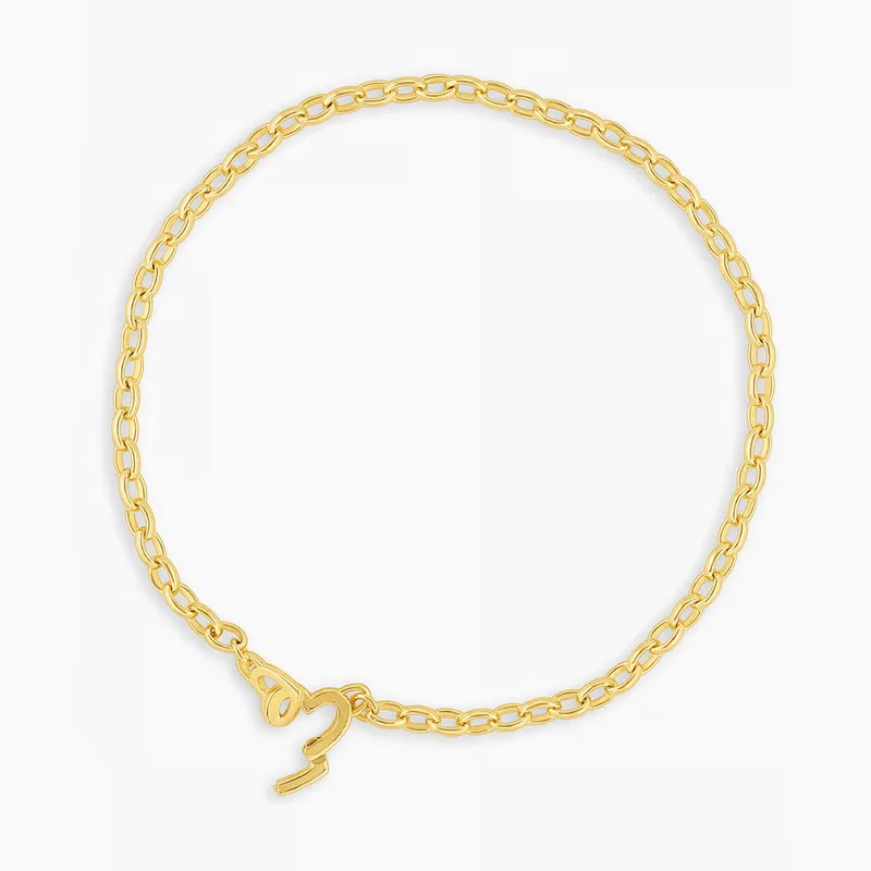 Dainty 18k Gold Plated Mini Open Heart Chain Bracelet Classic Interlocking Heart Design Bracelet