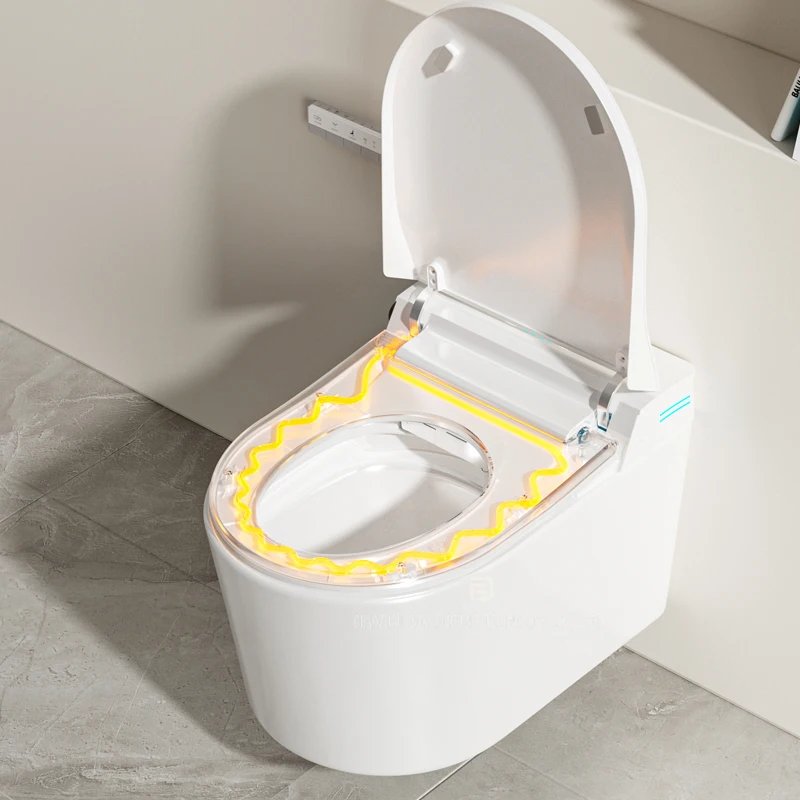 High Quality Wall Mounted Automatic Water Closet Bathroom Ceramic Hanging Intelligent Toilet Bowl Wall Hung Smart Toilet