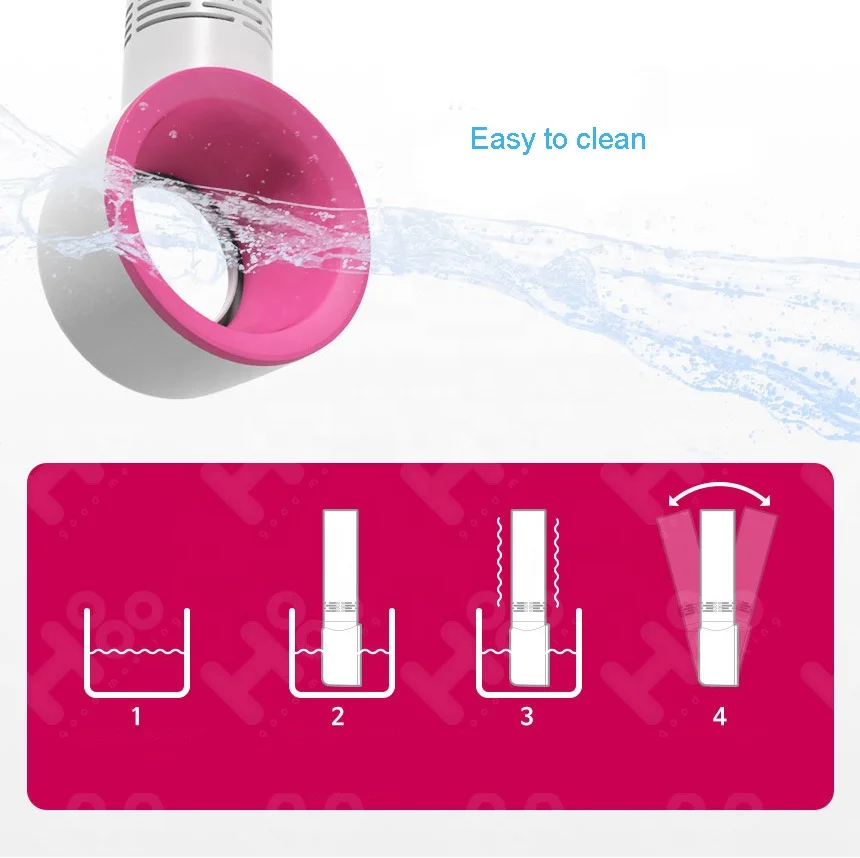 Shenzhen new Rechargeable 3 speed Micro USB charging portable table desk bladeless mini hand fan