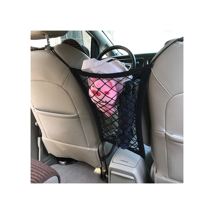 New Products Car Mesh Seat Back Organizer Driver Storage Netting Pouch