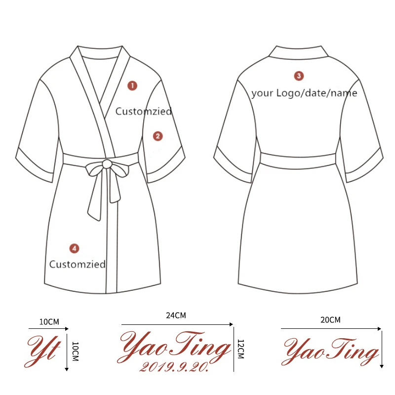 2021 factory price women summer satin sleepwear chinese kimono robe