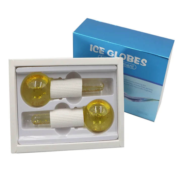 ice globes glitter cooling facial for