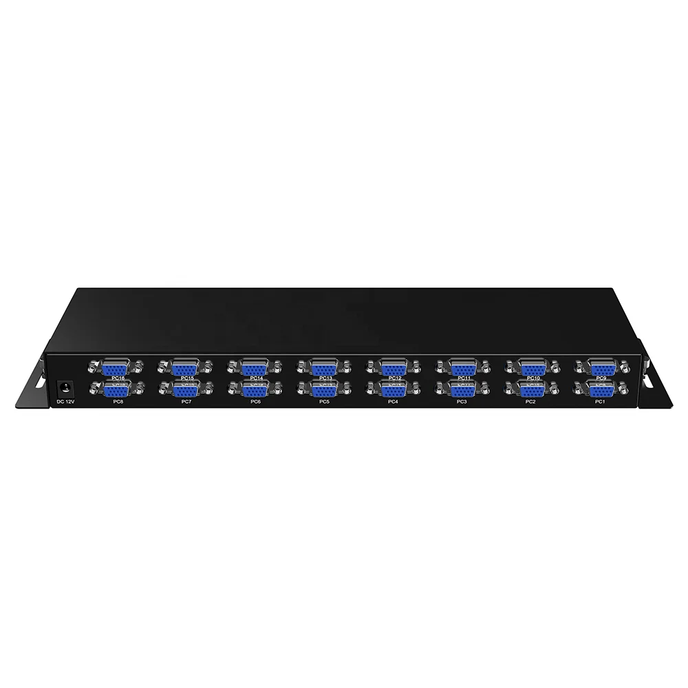 17' LED 16 Port Rack 1U Screen KVM Console