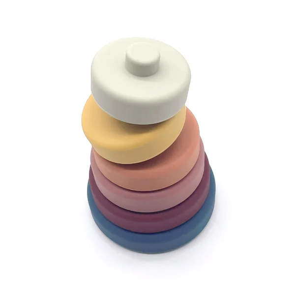 Силиконовые мягкие строительные складные игрушки обучающие сенсорные Монтессори для младенцев