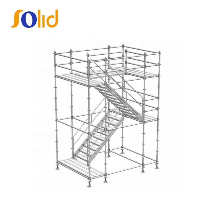 2.0m, 1.5m Ringlock Aluminum Staircase for Ringlock Scaffold
