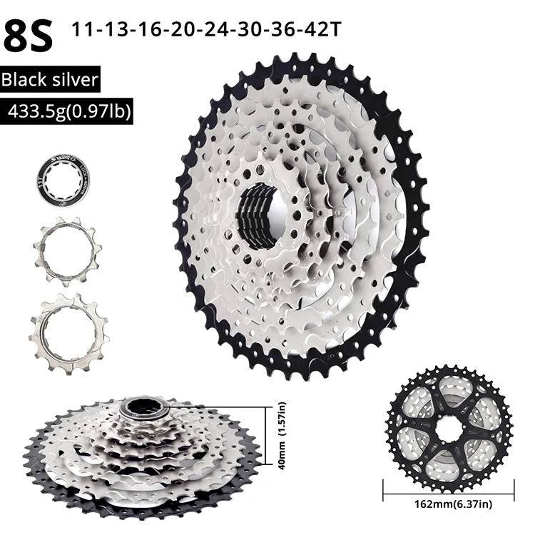 8 Speed 11-32/34T/36T/40T/42T/46T Bicycle Cassete Mountain bike Flywheel for Shimano Sram