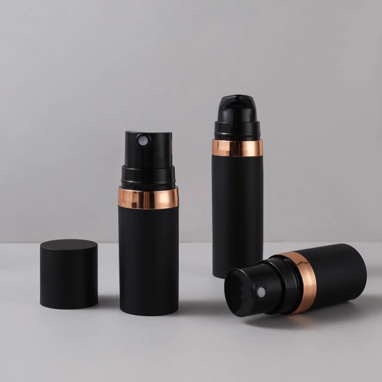 Round 15ml 30ml 50ml Cream Liquid Serum Travel Cosmetic Spray Plastic Containers Airless Pump Bottle Lotion Bottle