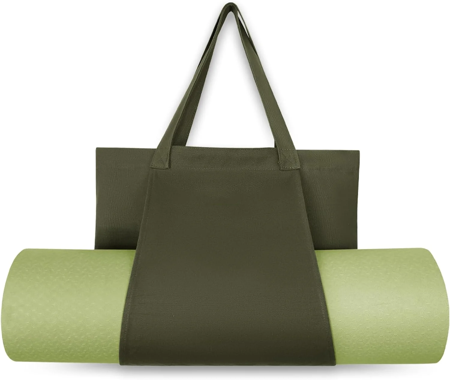 Wholesale Yoga Mat Tote Bag/Yoga Canvas Workout Bag with Yoga Mat Carrier Pocket /Large Gym Office Bag for Pilates & travel