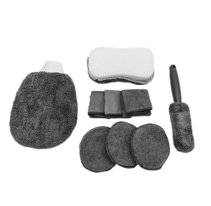 Microfiber Wash Sponge Car Detailing Brush Set Clean Detailing Brush Set Car Cleaning Cleaning House Window