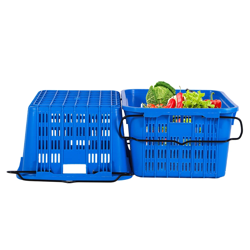 customized multifunctional stackable mesh washing drain transport veggie vegetables flowers animal bread kids toy gifts basket