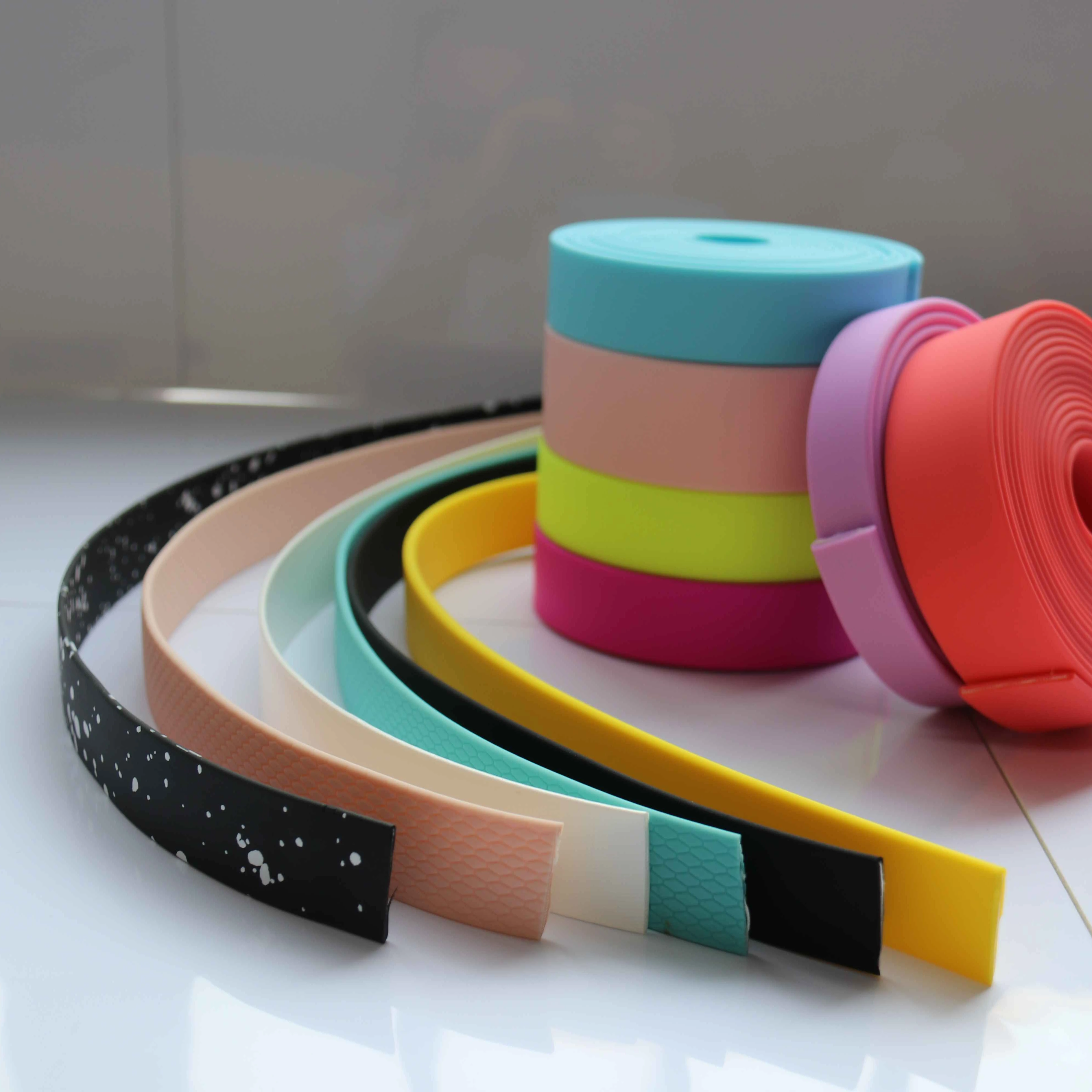 Custom 1cm 2.5cm-10cm Soft Knit Ribbon Elastic Webbing, Nylon Spandex Rubber Band Pvc Coated polyester Webbing for Clothing