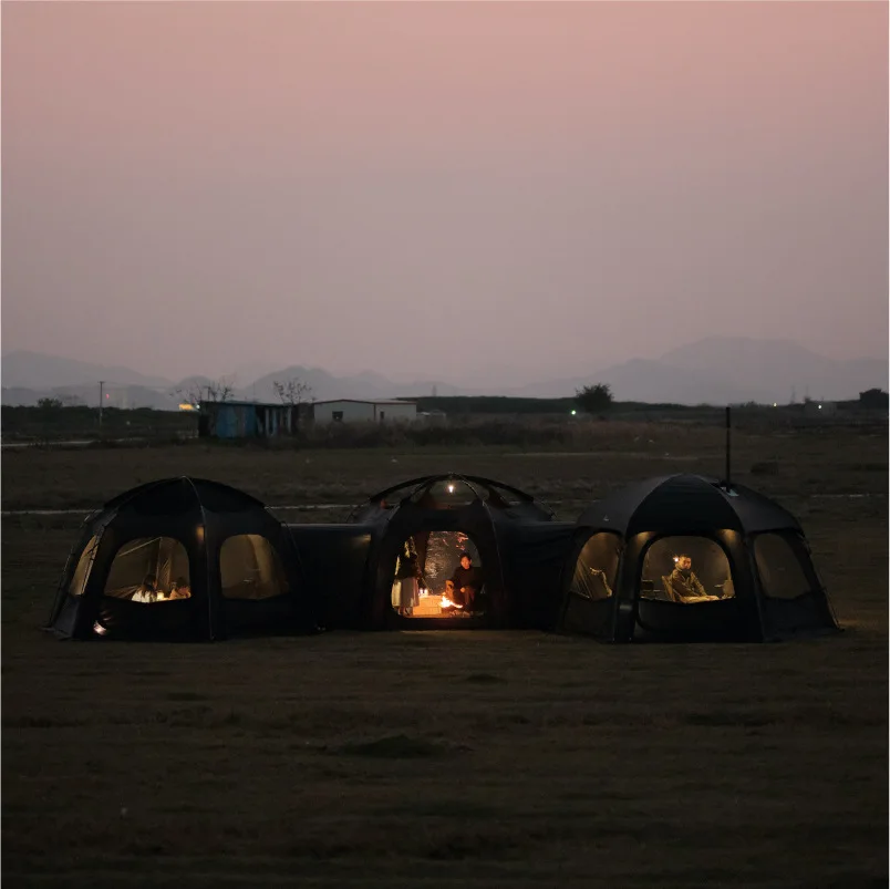 Vidalido Ridge Tent Hexagon Multi-Person Living Room Account Outside Camping Fire Tent