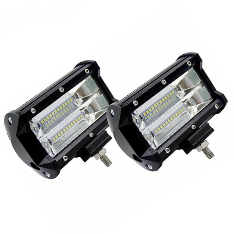 Wholesale Newest Design Waterproof Rechargeable 72W Flood Beam Driving Off Road LED Light Bar Universal