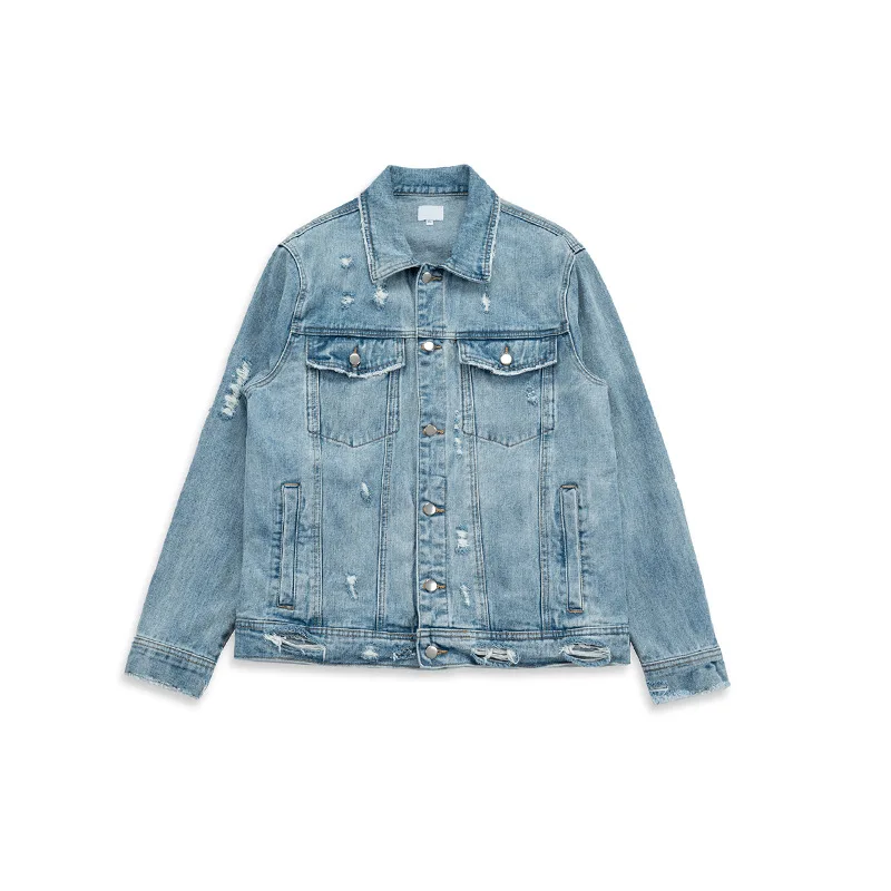  2020 Высококачественная Мужская зимняя джинсовая куртка нового дизайна синяя новейший дизайн оптовая продажа джинсовых курток