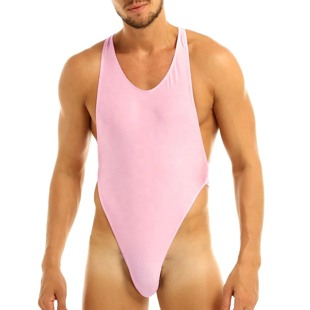 Оптовая продажа, мужское сексуальное нижнее белье, боди с высоким вырезом