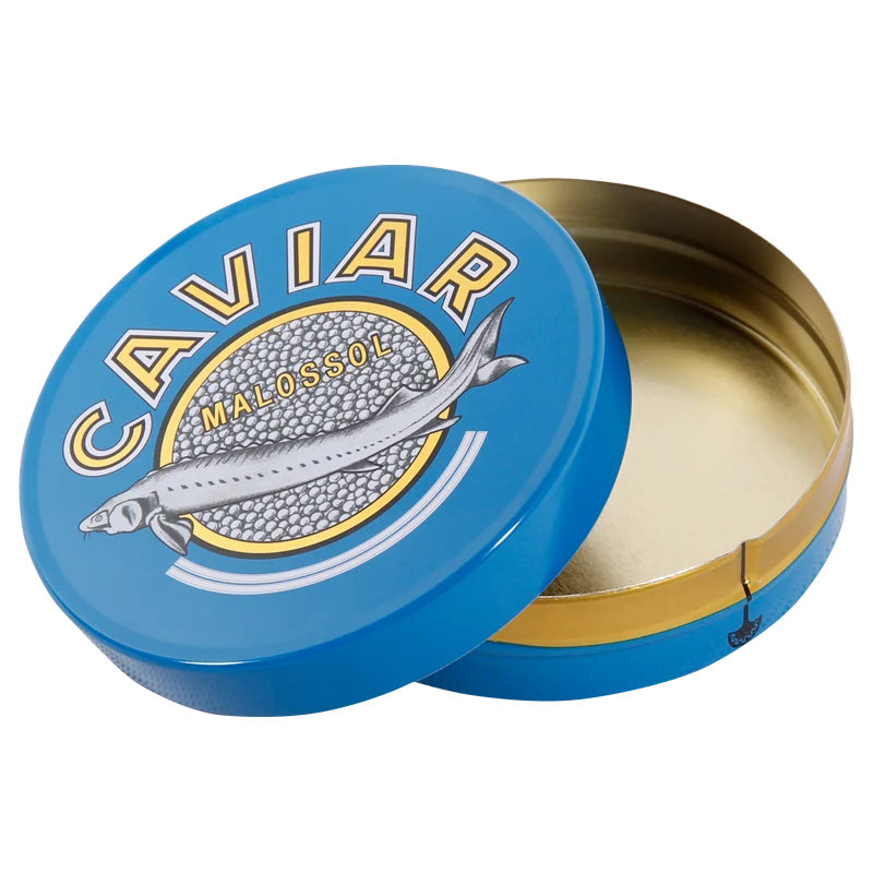 Manufacturer Supplier China Cheap Air Tight Case Tin Metal Round Food Grade Caviar Cans