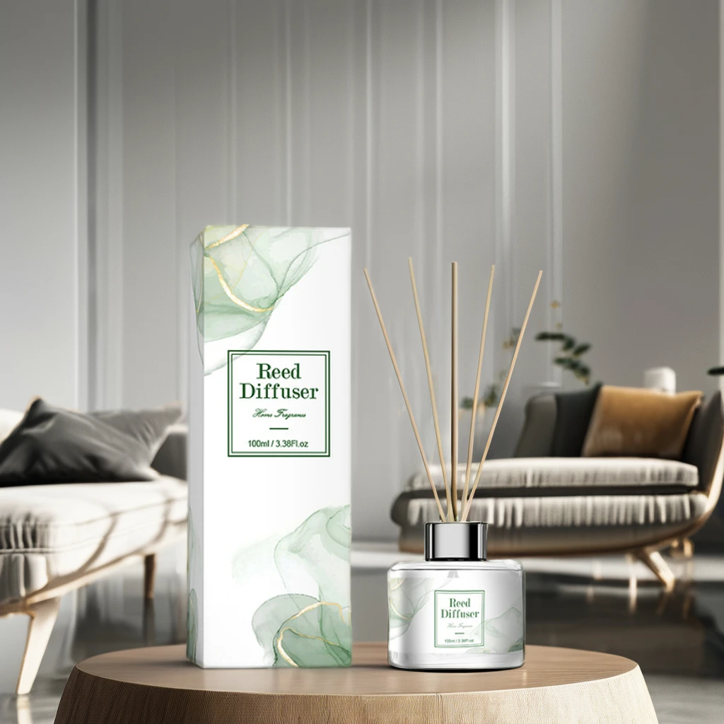 Customization Support Flower Fragrance Diffuser Fresh Reed Diffuser Luxury Essential Oil Diffuser With Sticks