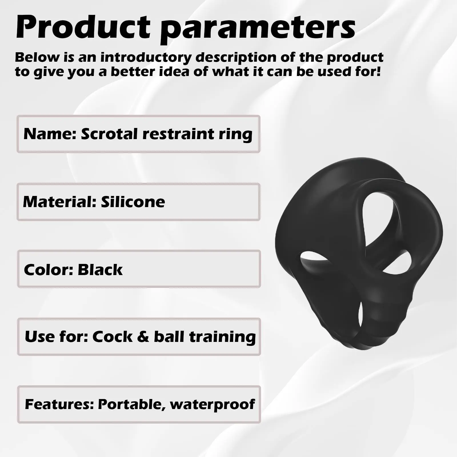Silicone Penis Ring Male Chastity RingTesticle Bondage Cock Scrotal Ring Longer Lasting Stronger Adult Sex Toy for Men Couple