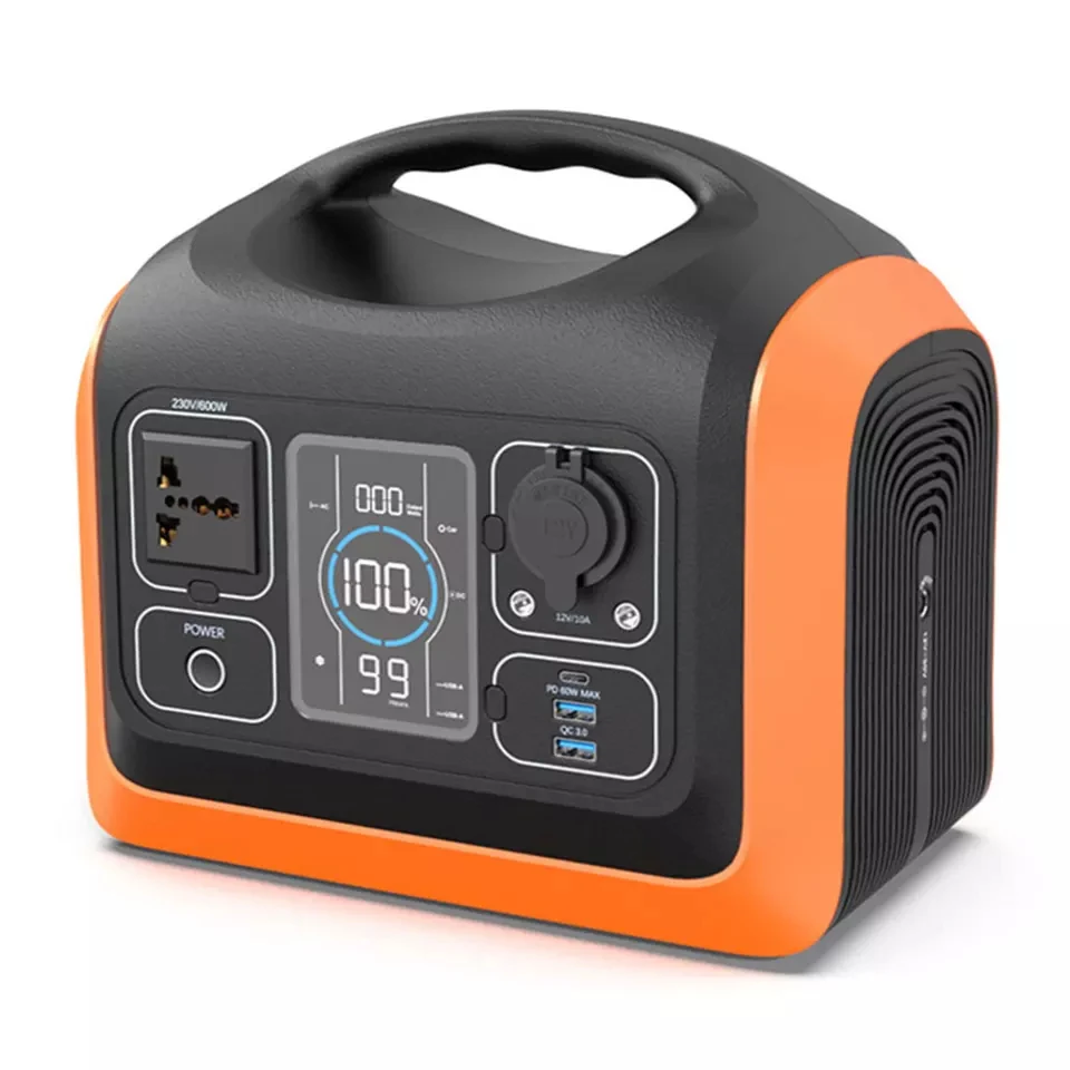 Battery Portable 595Wh 600W LFP Battery Station For Camping Emergency Power back Solar Power Genererator