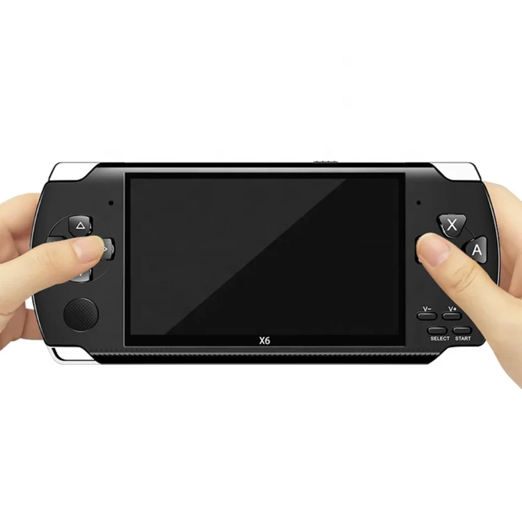Игровая консоль X6, экран 4,3 дюйма, 8 Гб памяти, игровая консоль со встроенными 10000 играми