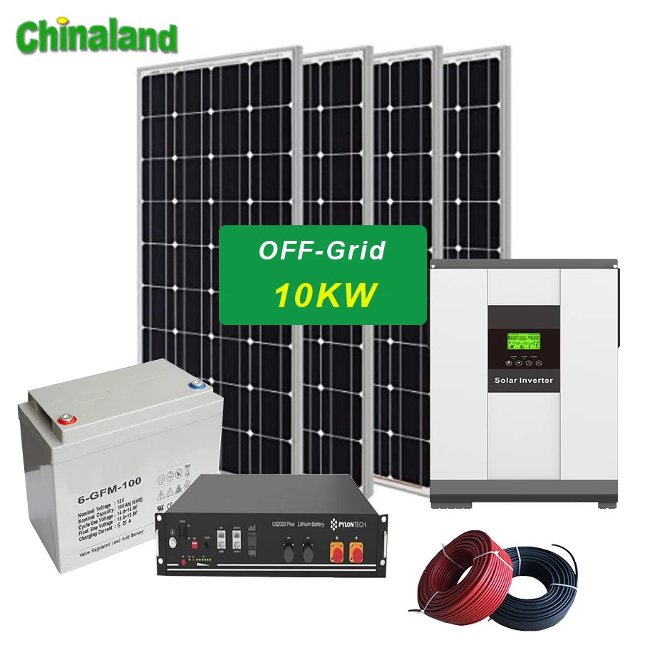 New Technology Alternative Energy Generator 10000W Solar Energy Systems 10KW Off Grid In USA