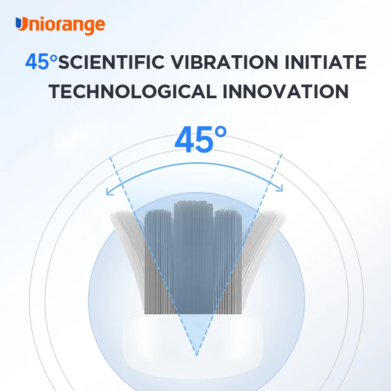 Глубокая 45 градусов колебания двойного действия отбеливающая волнистая зубная щетка колебательная и вибрационная волна звуковая электрическая