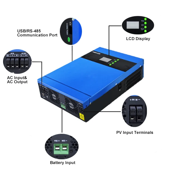 3kw 5kw Mppt Solar Inverter Pure Sine Wave Power Off-grid Solar Inverter China Sale