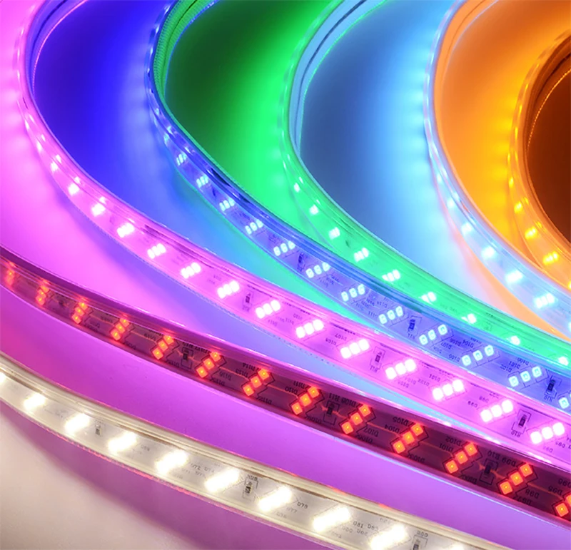 Wholesale AC220V Flexible Decorative Decor Holiday Lighting Waterproof SMD 2835 180Leds Three Rows Outdoor IP65 Led Strips Light