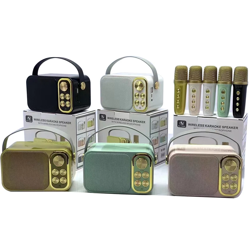 YS103, Новое поступление, лучшие наружные ремешки, оптовая продажа, колонка для караоке Blutooth, перезаряжаемая батарея, беспроводная караоке-тележка, колонка