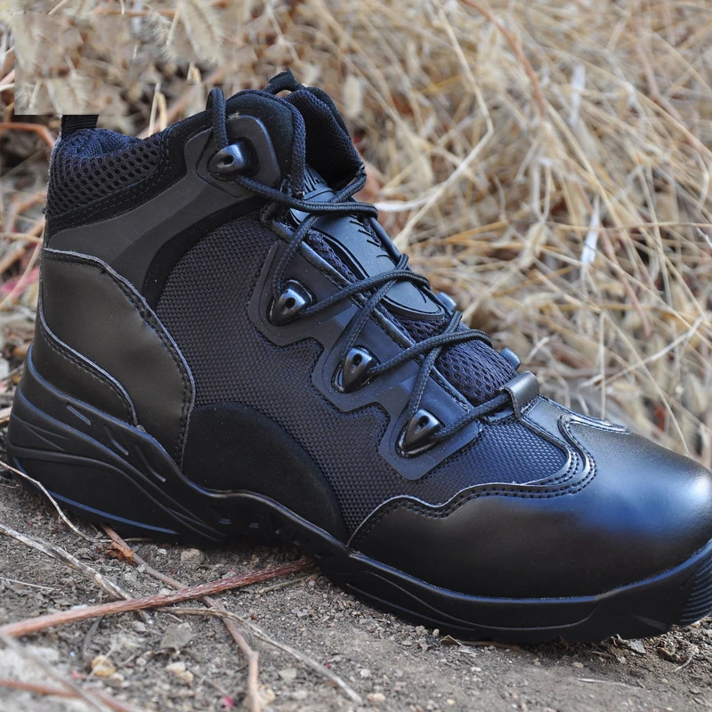 New Waterproof Mountain Climbing Sneakers Hunting Best Men Stylish Outdoor Hiking Shoes Black Military