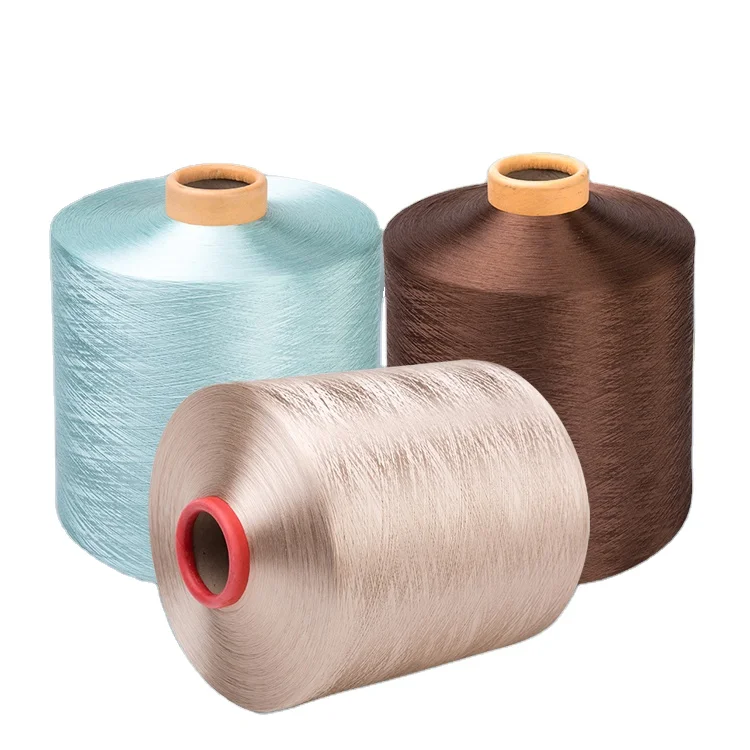 wholesale cheap price 150D nim sim dty circle knitting polyester dope dye yarn for mattress fabric