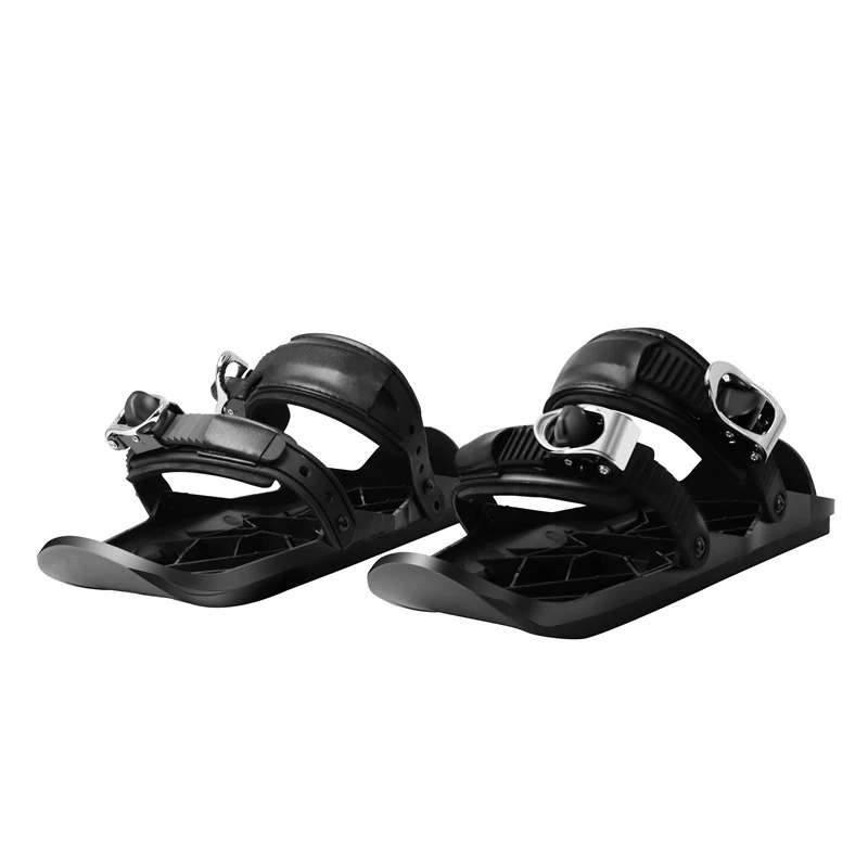Mini Ski Skates Snow Short Skiboard Snowblades Binding Snowfeet Winter Shoes Solid Skischuhen Buckle