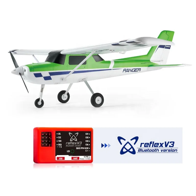 Dual Mode FMS Ranger V2 PNP RC Trainer Seaplane Model 1220mm High Visibility Colors Reflex V3 Stabilization for Beginner Pilots