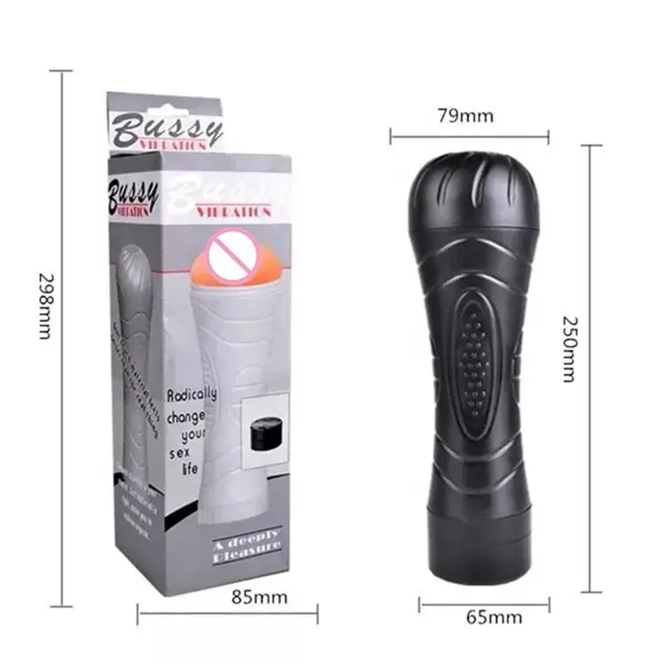 Hot Male Masturbator Vibration Pocket Pussy Real Vagina Oral Masturbation Cup Flashlight Shape Man Adult Vagina Sex Toy For Men