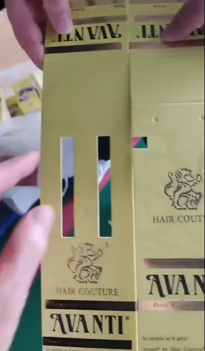 Hair extension package Card