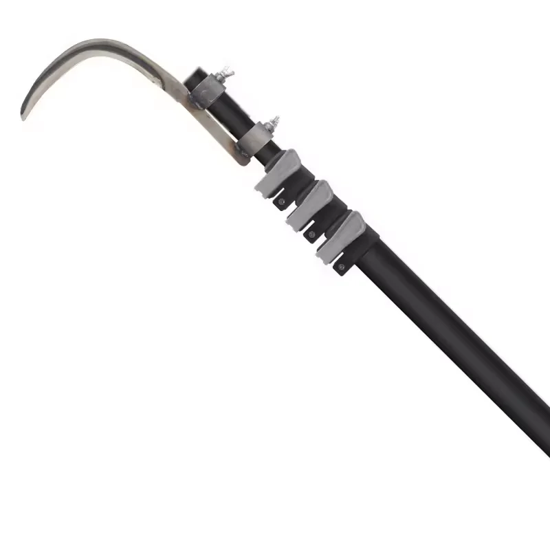Long reach cut and hold pruner with saw for 6 meters telescopic pole handle for garden tall tree
