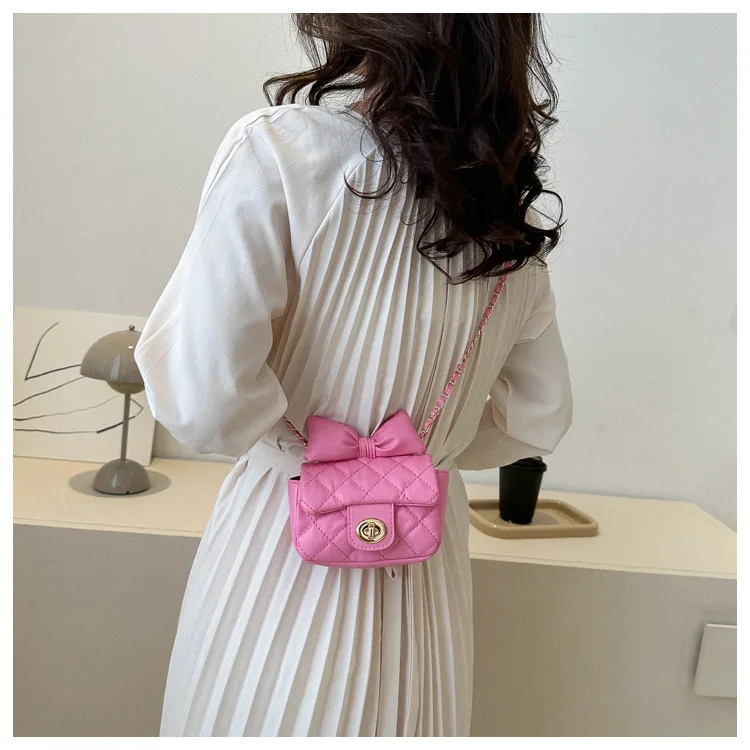 2024 small Crossbody Bag pu leather mini shoulder kids handbags cute girls purse wholesale