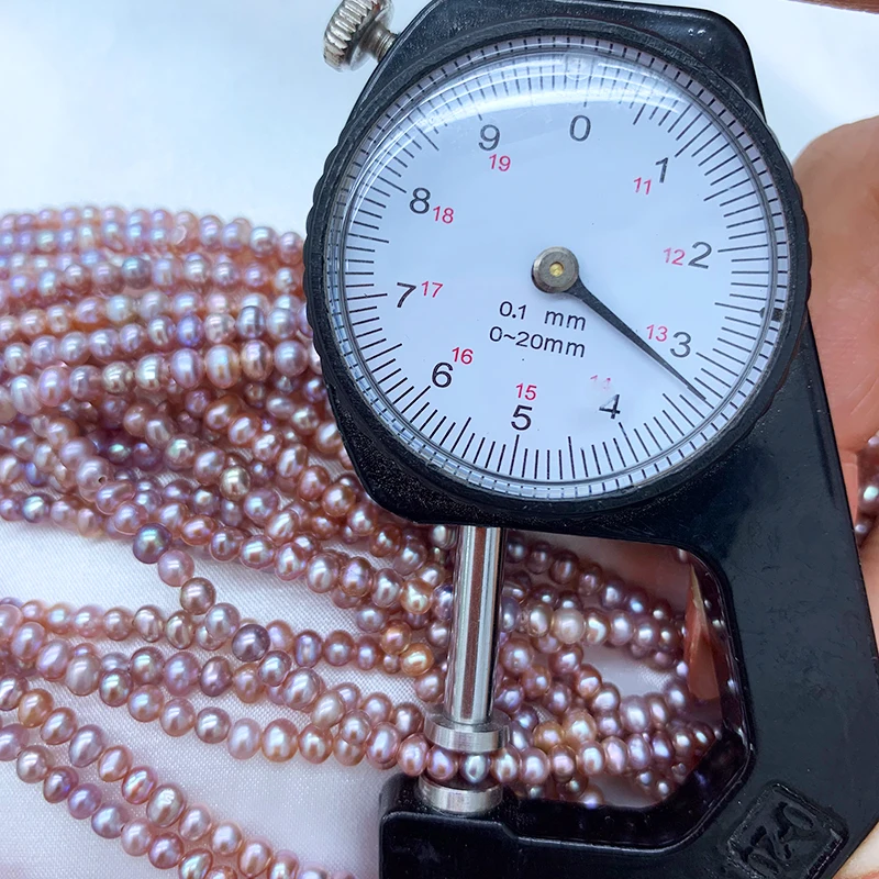 AAA Grade Near Round Natural Freshwater Pearl Loose Beads For Jewelry Making Necklace Earrings perle pierre naturelle